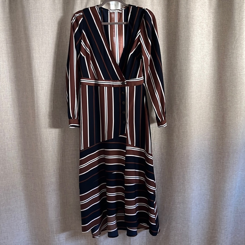 Lush Midi Dress with Long Sleeves Size Small